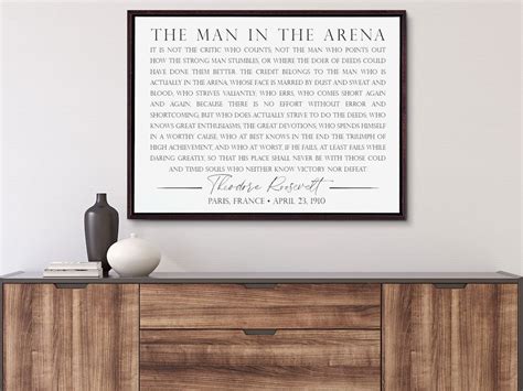 man in the arena wall art|More.